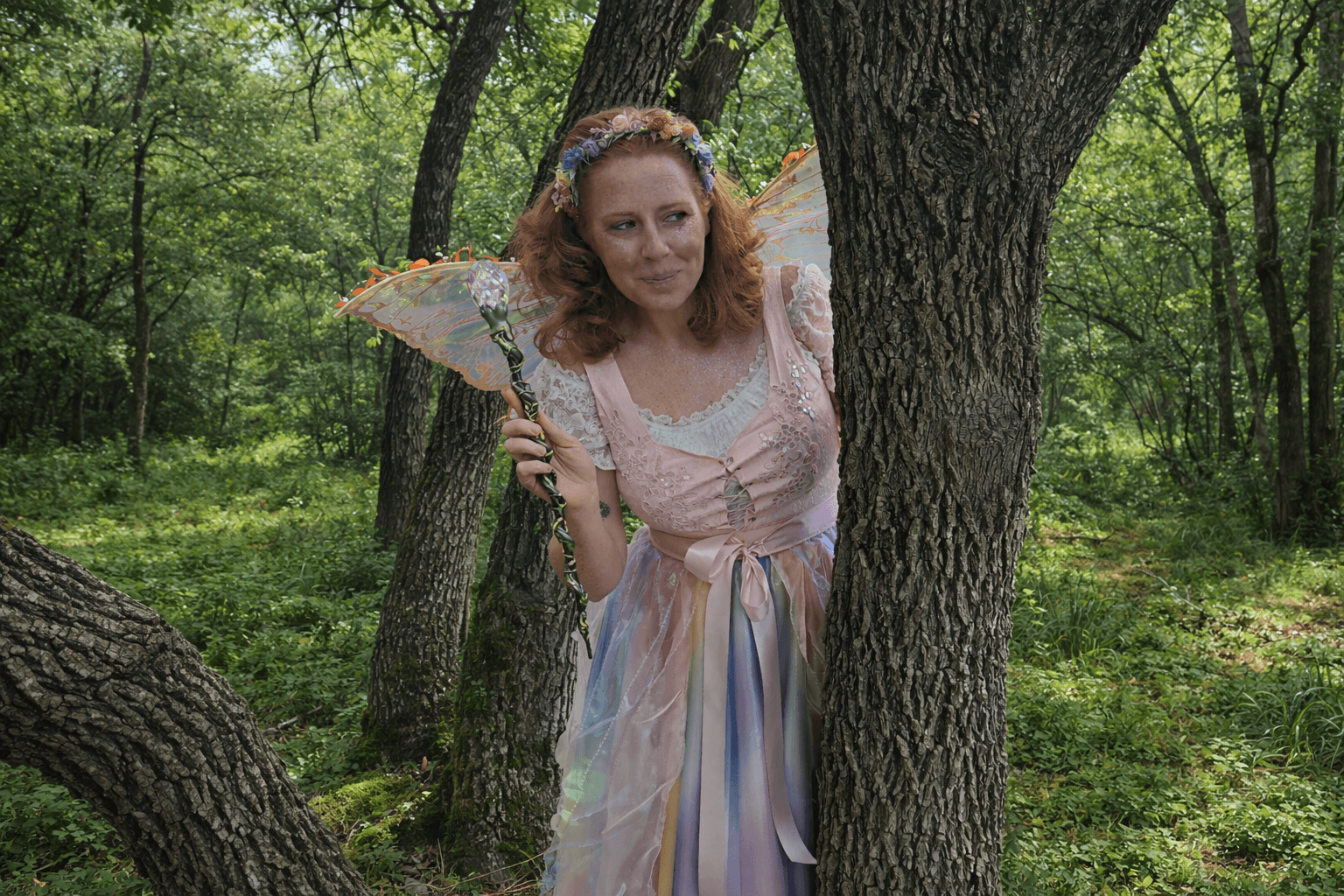 The Freckled Fairy at a birthday party