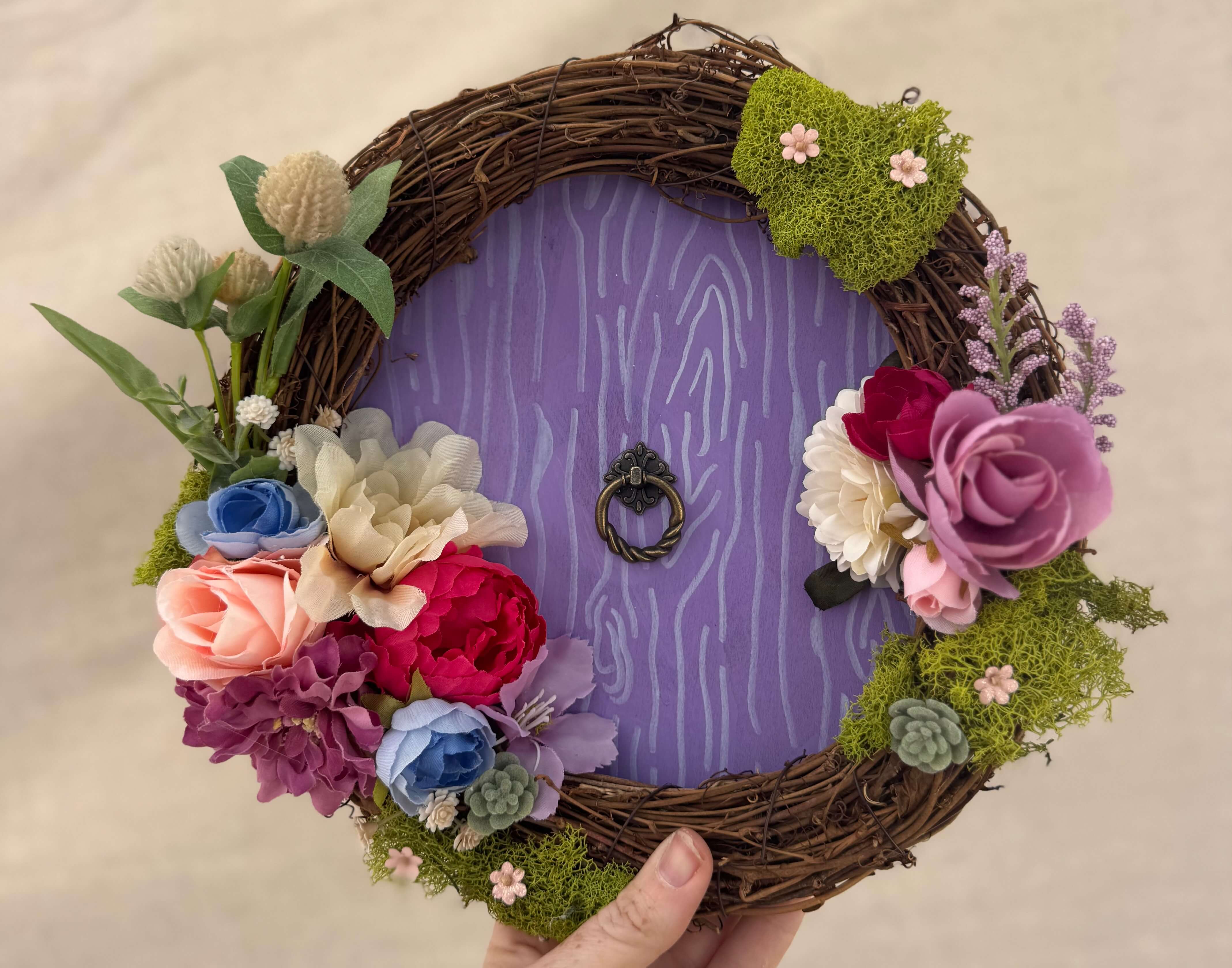 Finished enchanted hobbit door craft